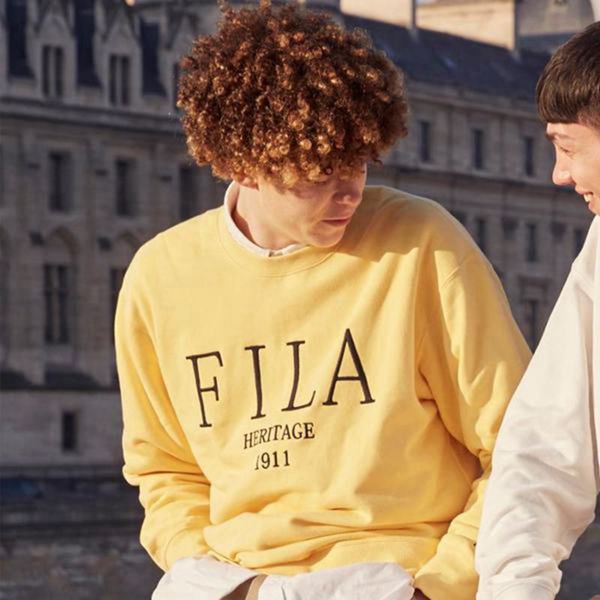 Fila Mikiny Damske Žlté - Heritage Embroidered Vypredaj - Slovakia 45870-EOXF